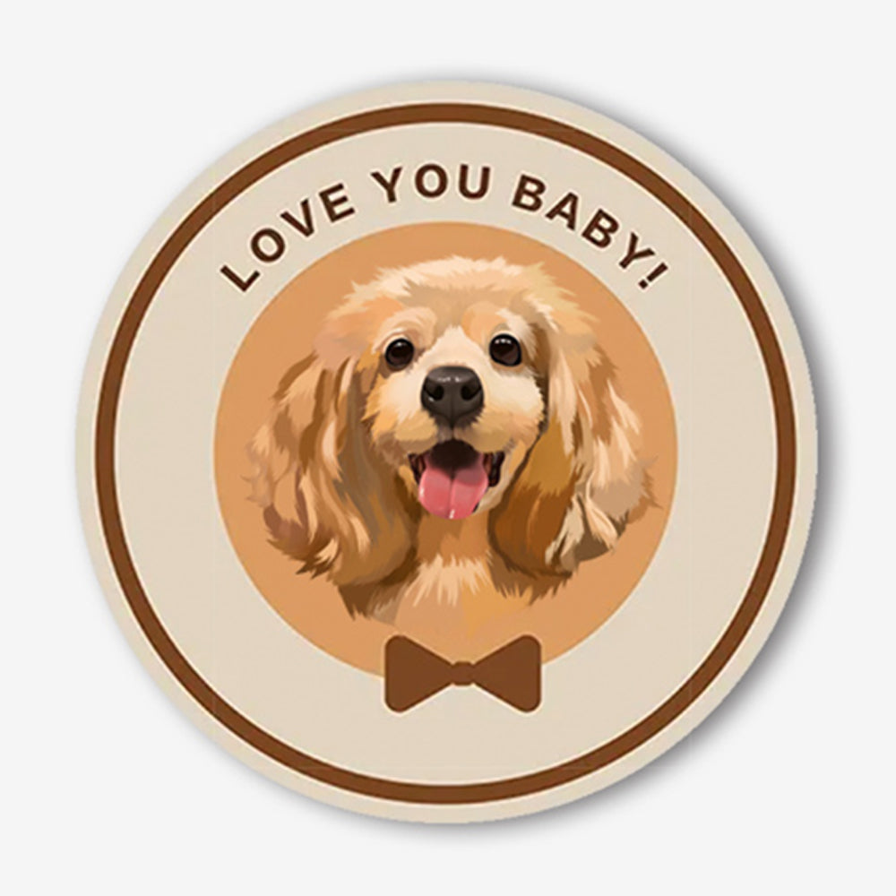 Custom Hand-Drawn Pet Portrait Rug