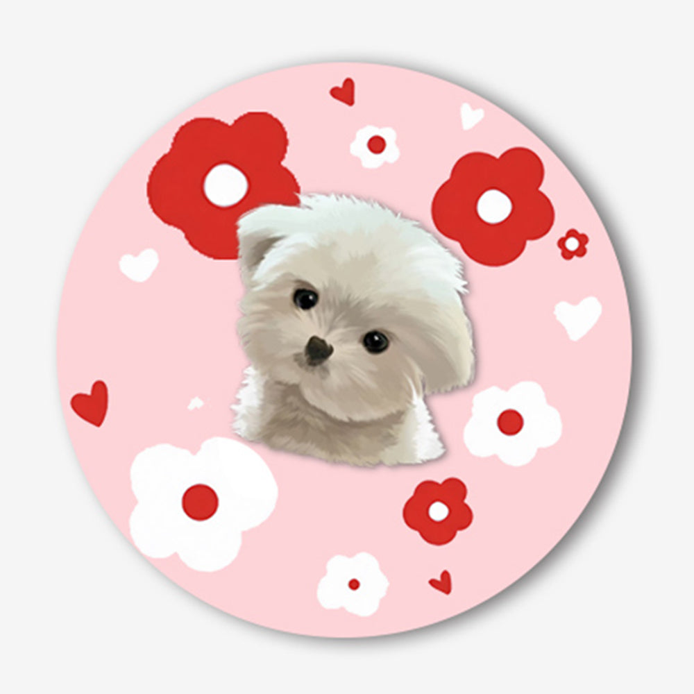 Custom Hand-Drawn Pet Portrait Rug