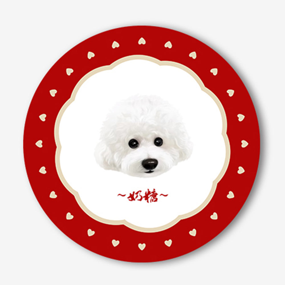 Custom Hand-Drawn Pet Portrait Rug