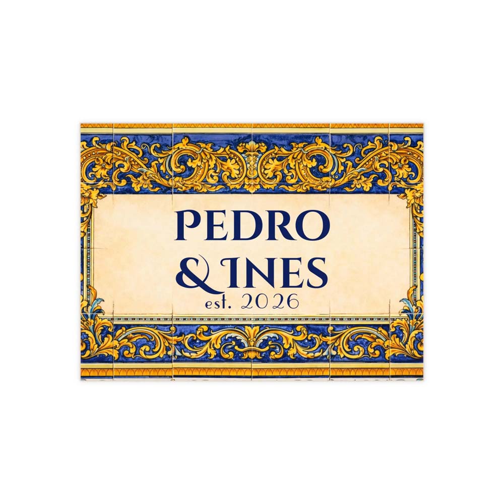 Custom Portuguese Ceramic Tile - Vibrant Traditional Regal Mediterranean Home Decor