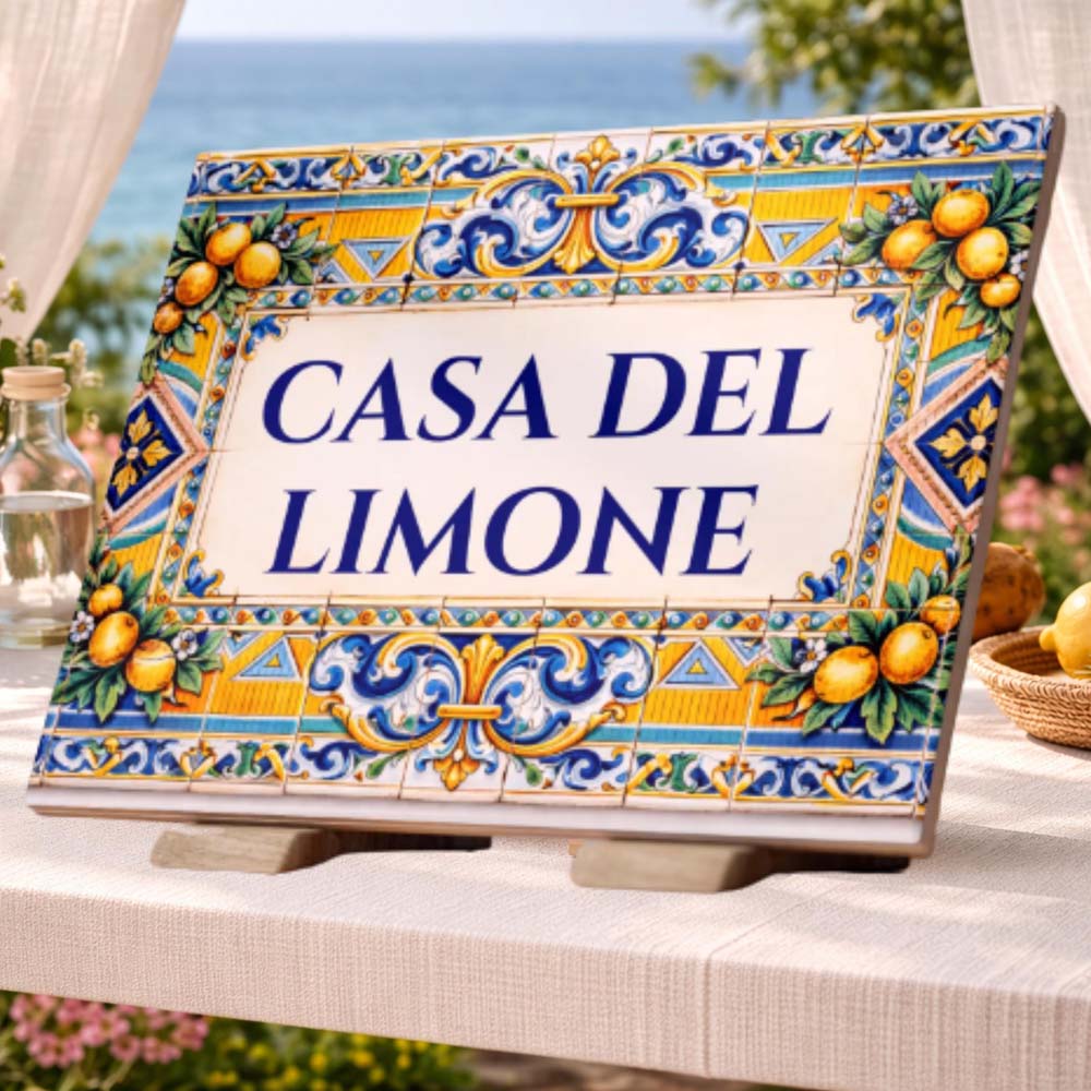 Custom Italian Lemon Tile Sign