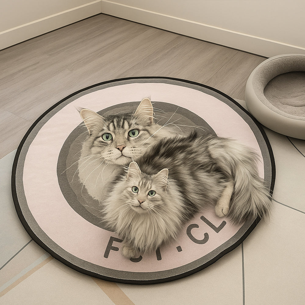 Custom Hand-Drawn Pet Portrait Rug