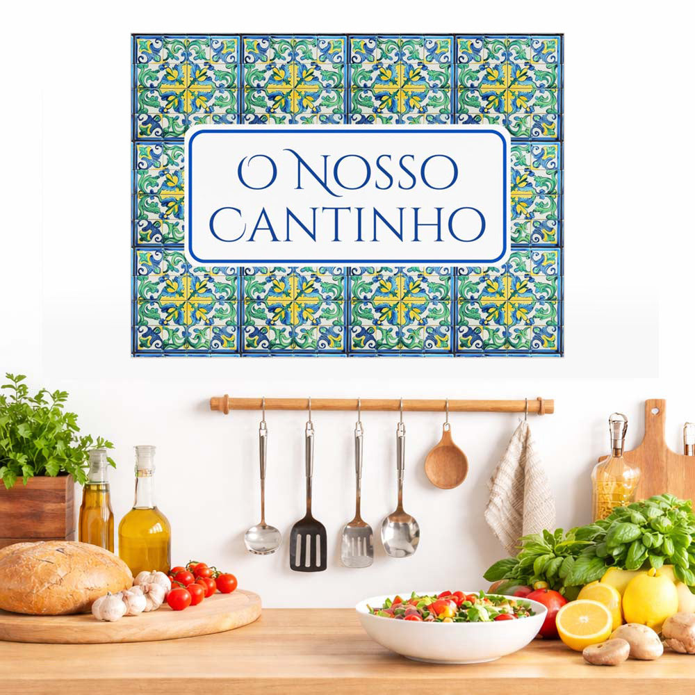 Personalized Ceramic Tile: Portuguese Home Decor, Inspirational Quote