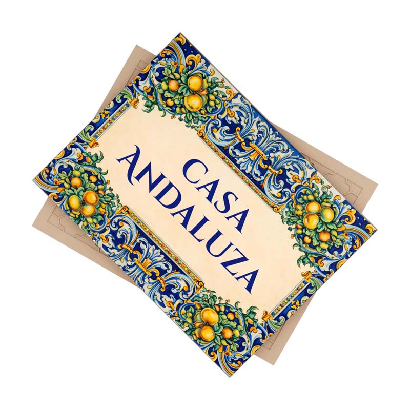 Personalized Ceramic Tile Sign, Spanish Sevilla, Custom Talavera