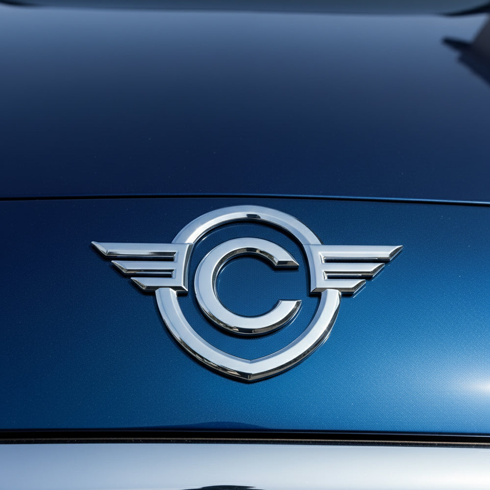 Winged Shield Custom Auto Emblem