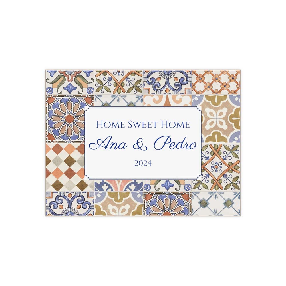 Custom Ceramic Tile Sweet Home Sign
