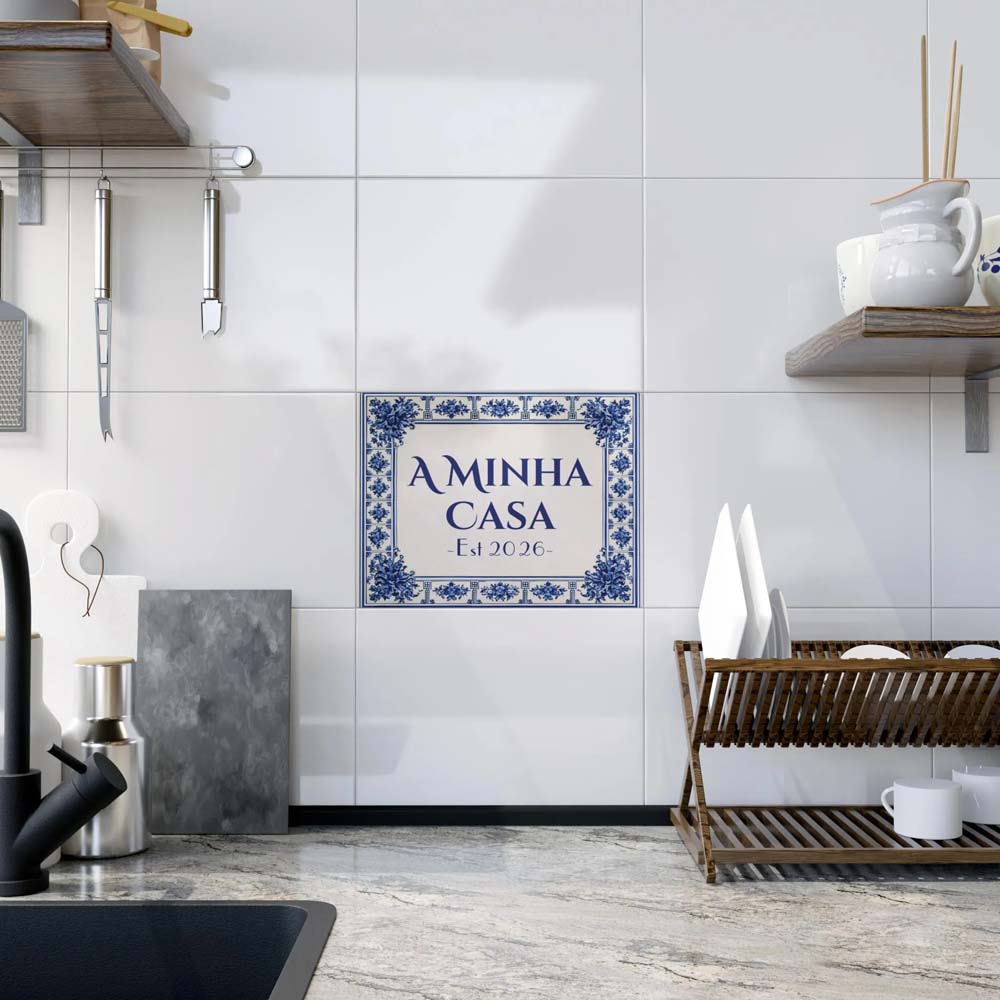 Custom Ceramic Tile - Home Address, Year of Foundation