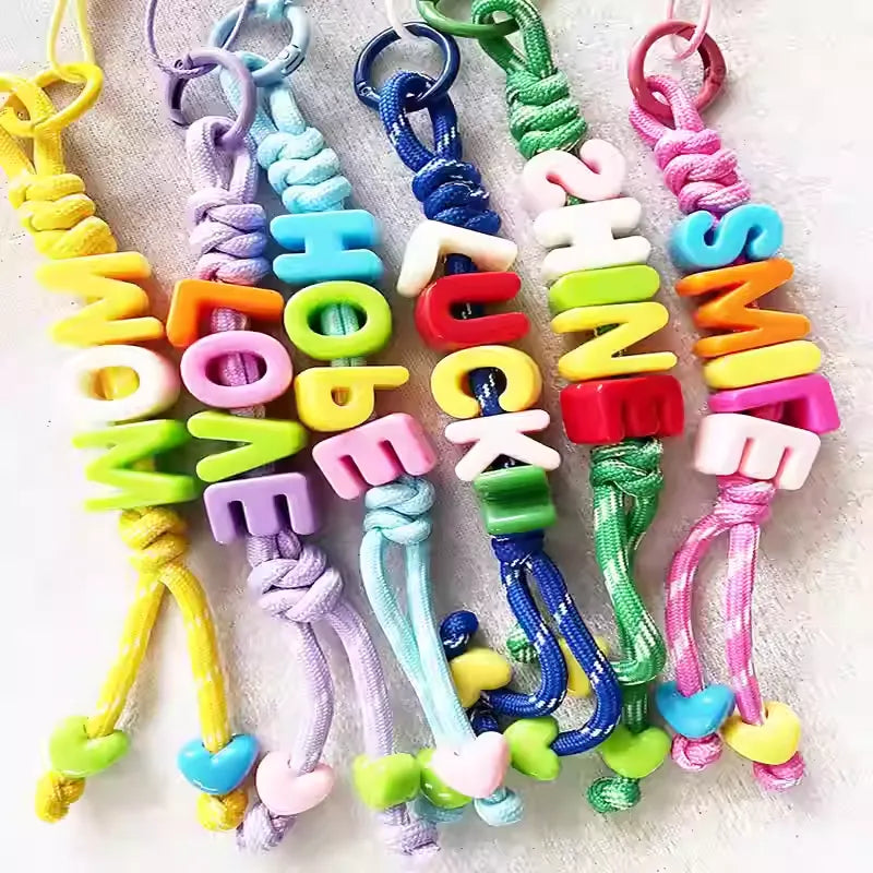 Colorful Lettered Friendship Bracelets