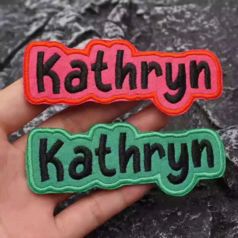 Custom Embroidered Name Patches