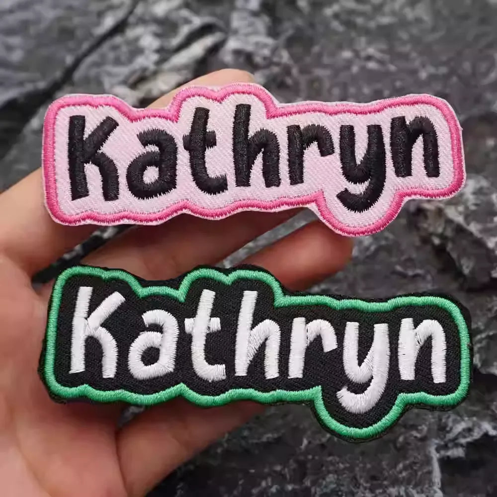 Custom Embroidered Name Patches
