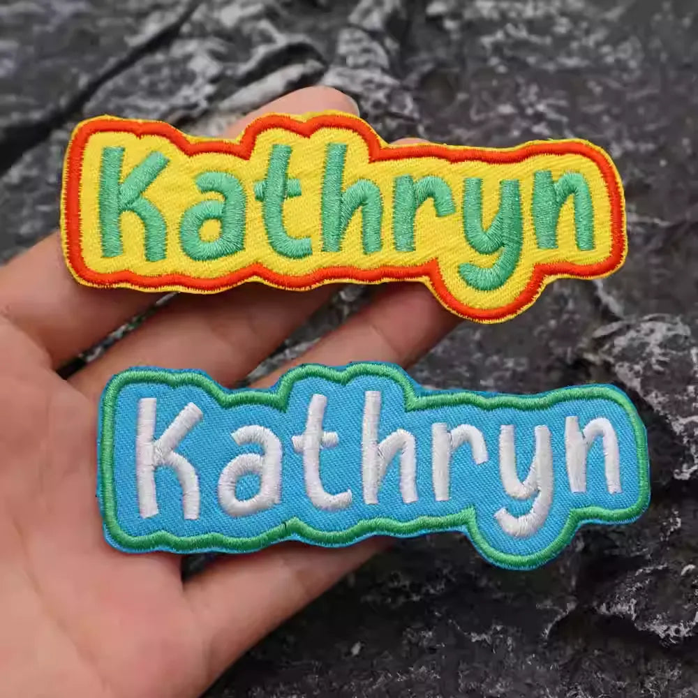 Custom Embroidered Name Patches