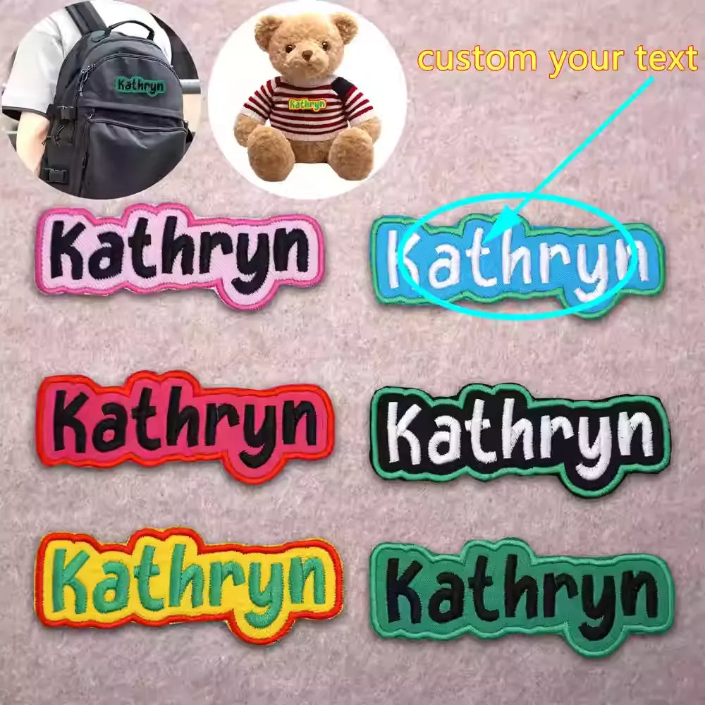 Custom Embroidered Name Patches
