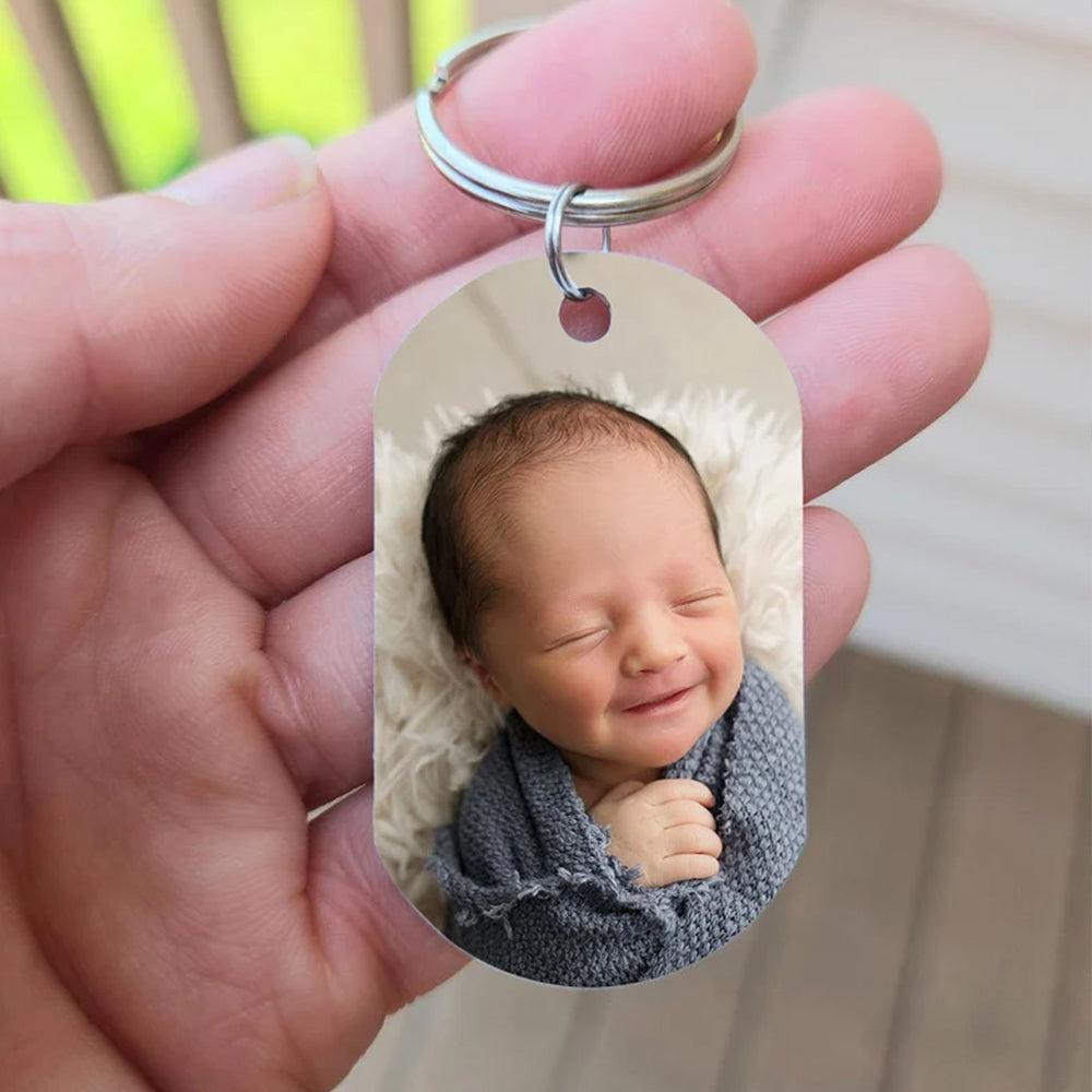 Double Sided Photo Keychain