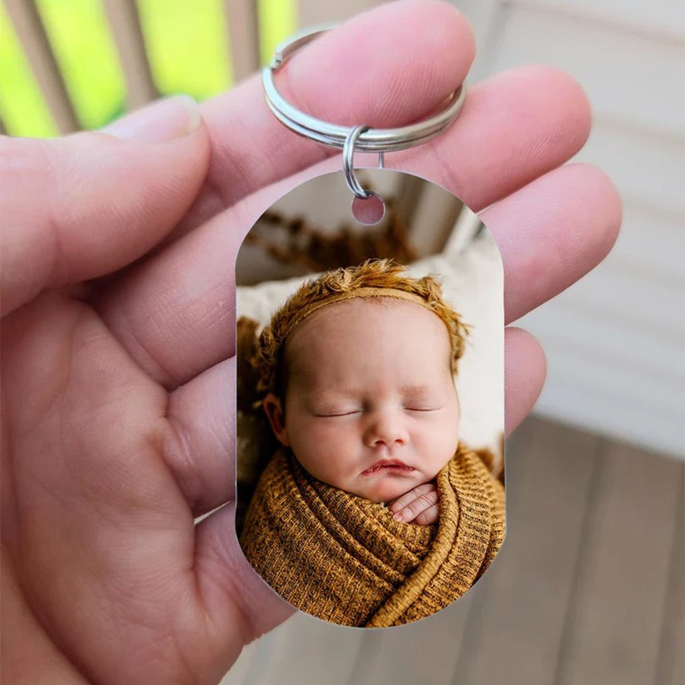 Double Sided Photo Keychain